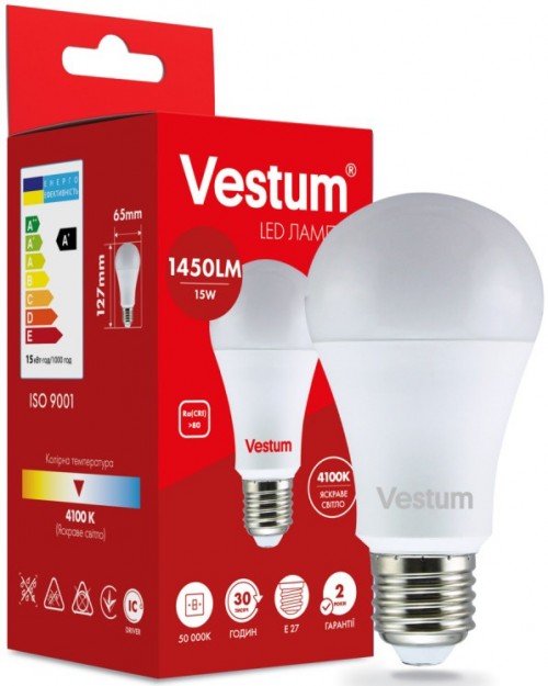 Vestum A65 15W 4100K E27