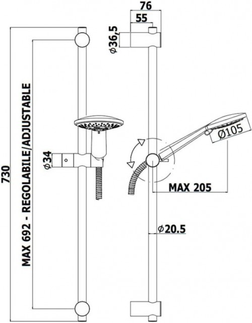 Paffoni Orange SETORANGE3