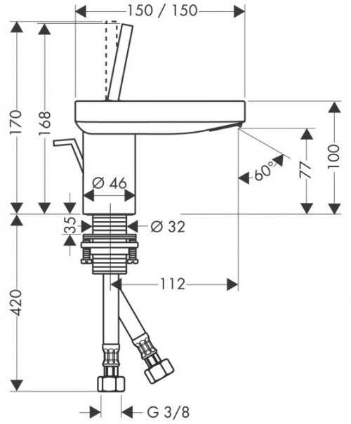 Чертеж с размерами