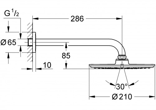 Чертеж с размерами
