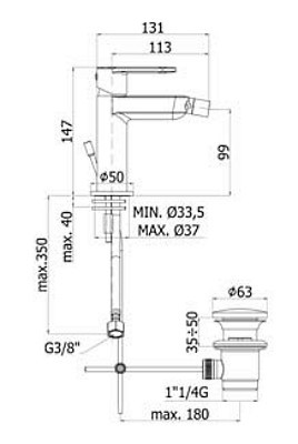 Paffoni Candy CA 135