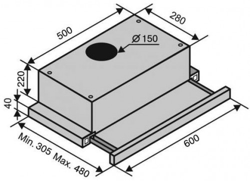 VENTOLUX Garda 60 Crema 1100 SMD LED