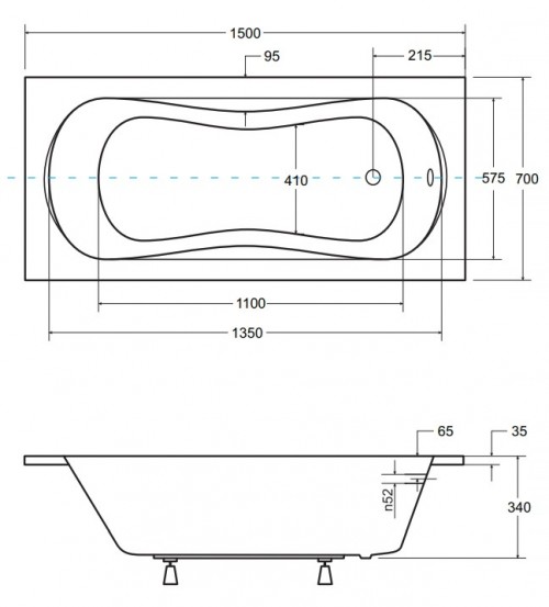 Besco Aria Prosafe  150x70 см