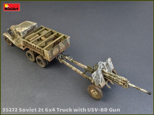 MiniArt Soviet 2T 6x4 Truck and 76-mm USV-BR Gun (1:35)