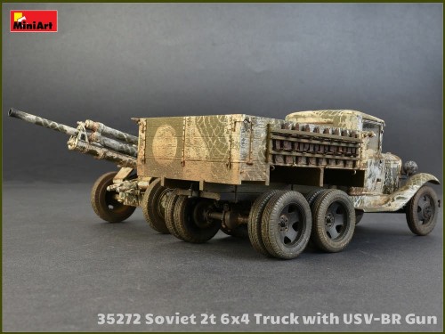 MiniArt Soviet 2T 6x4 Truck and 76-mm USV-BR Gun (1:35)