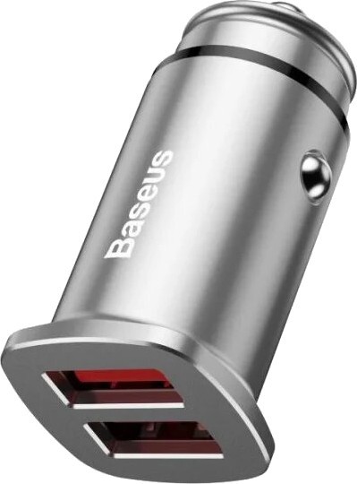 BASEUS Square Metal 30W Dual Quick Car Charger