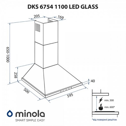 Minola DKS 6754 BL 1100 LED