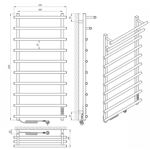 LARIS Kaskad Premium L 500x1200
