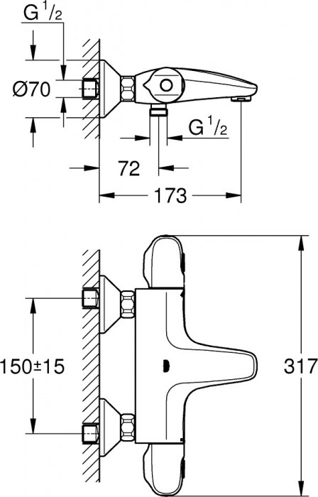 Grohe Grohtherm 1000 34155003