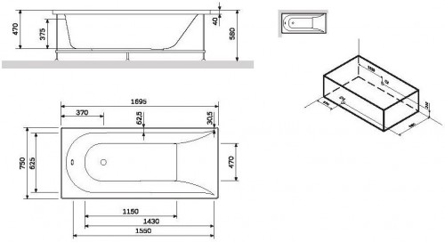 AM-PM Spirit 170x75