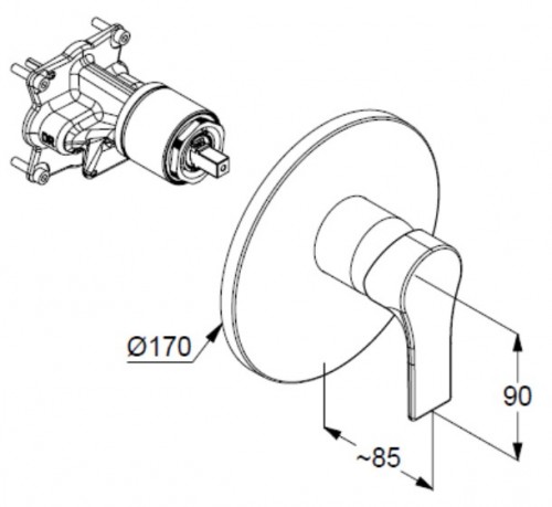 Kludi Zenta SL 486550565