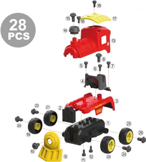 DIY Spatial Creativity Train LM8073-DZ-1