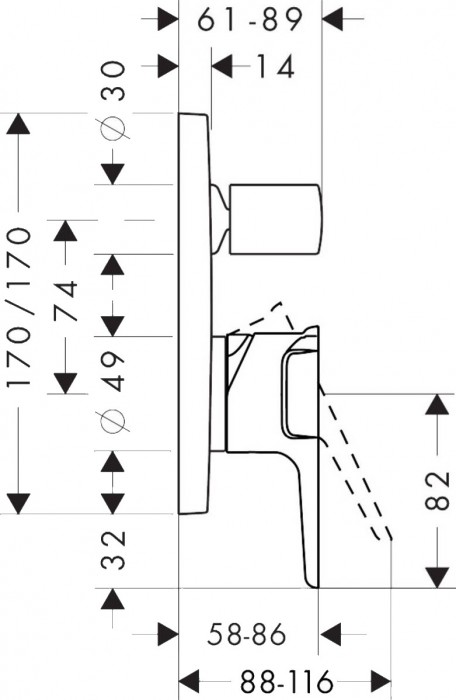 Axor Citterio E 36455000