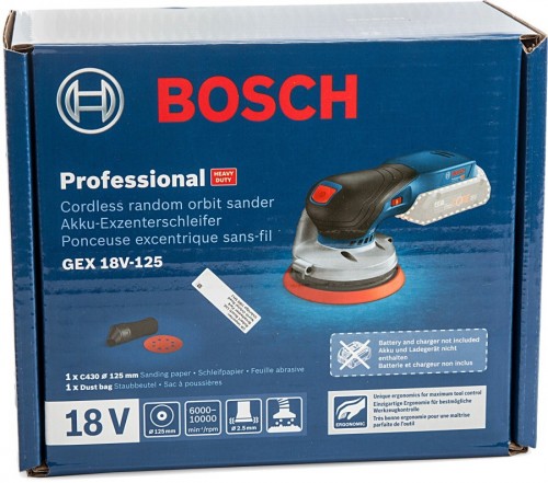 Bosch GEX 18V-125 Professional 0601372201