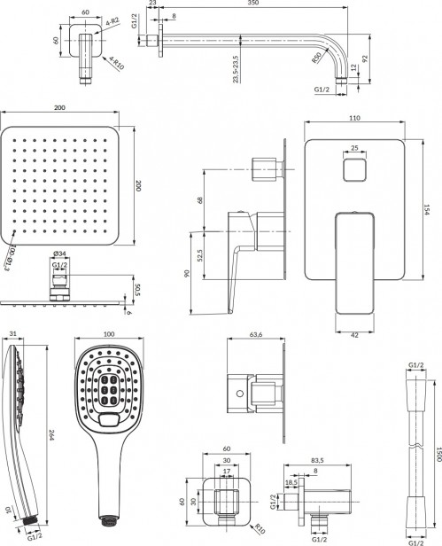 Omnires Parma SYSPM16ACRB