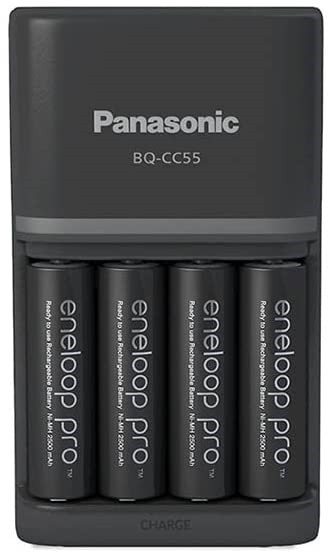 Panasonic Eneloop BQ-CC55 + Eneloop 4xAA 2500 mAh