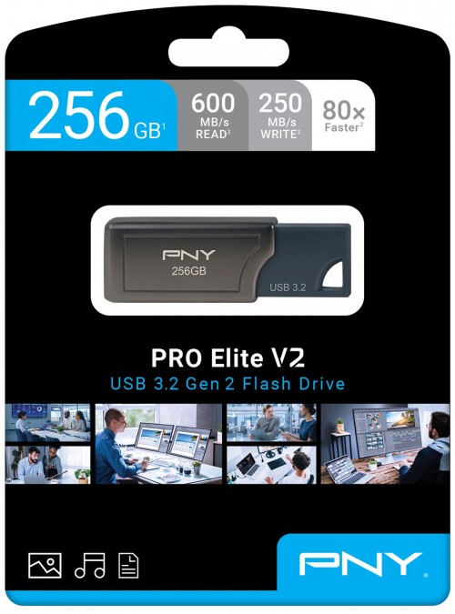 PNY PRO Elite V2 USB 3.2 Gen 2 256Gb