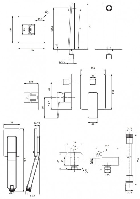 Omnires PARMA SYSPMW01BL