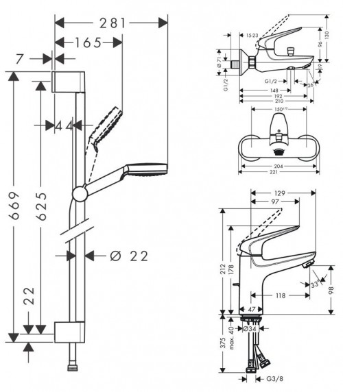 Hansgrohe Novus 71041111