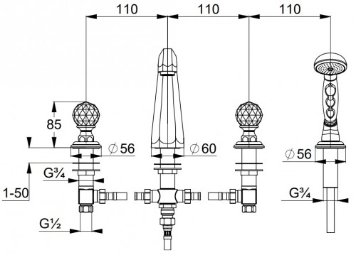 Kludi Adlon 5152405G5