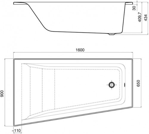 Roca Easy 160x90 A24T301000