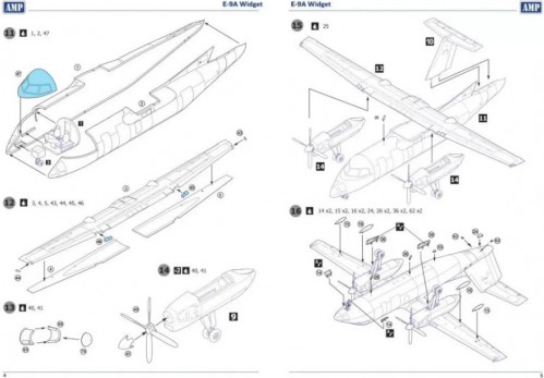 AMP E-9A Widget DHC-8-106 Dash 8 (1:144)