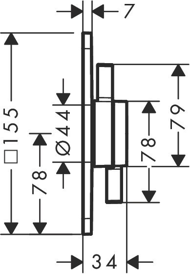 Hansgrohe DuoTurn Q 75614000