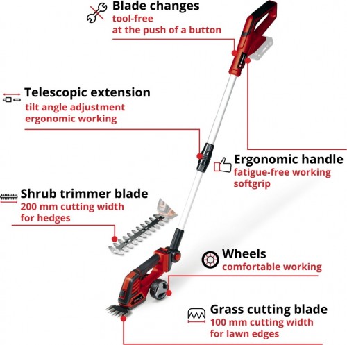 Einhell GE-CG 18/100 Li T Solo