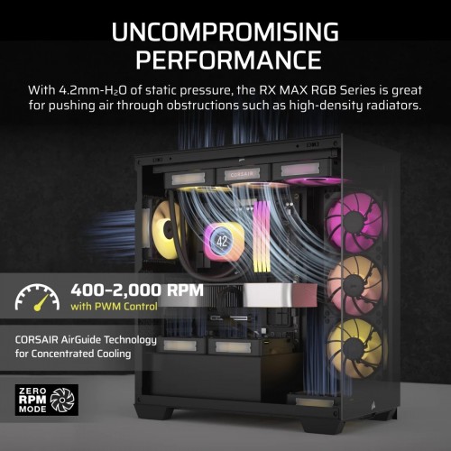 Corsair iCUE LINK RX120 MAX RGB PWM Black