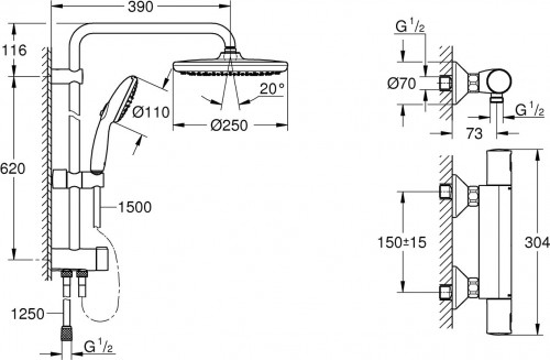 Grohe Precision Start UA303908T2