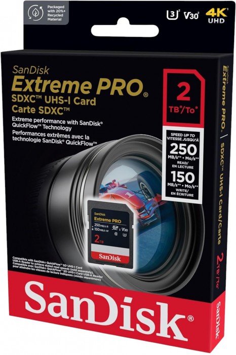 SanDisk Extreme Pro V30 SDXC UHS-I U3 2Tb
