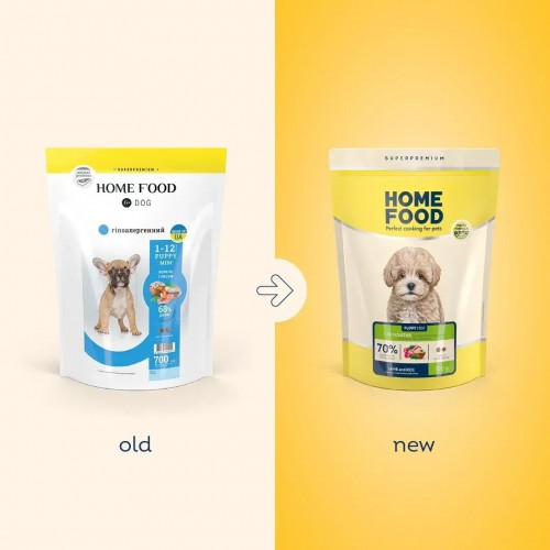 Home Food Puppy Mini Trout/Rice 700 g