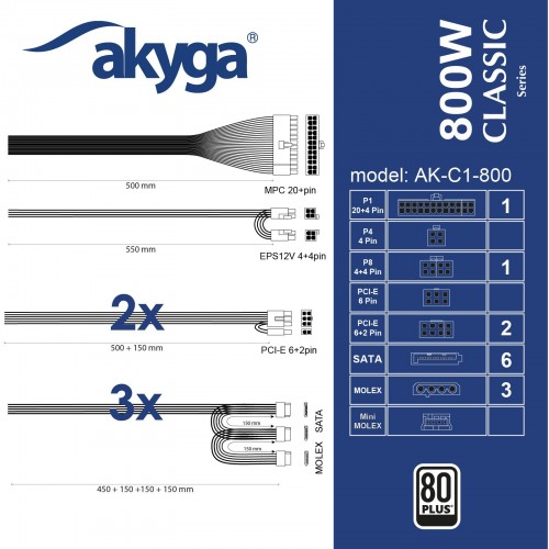 Akyga AK-C1-800