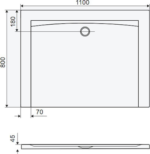Excellent Forma X 110x80 BREX.1403.110.080.WHN