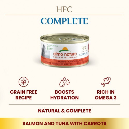 Almo Nature HFC Complete Salmon/Tuna/Carrots 70 g