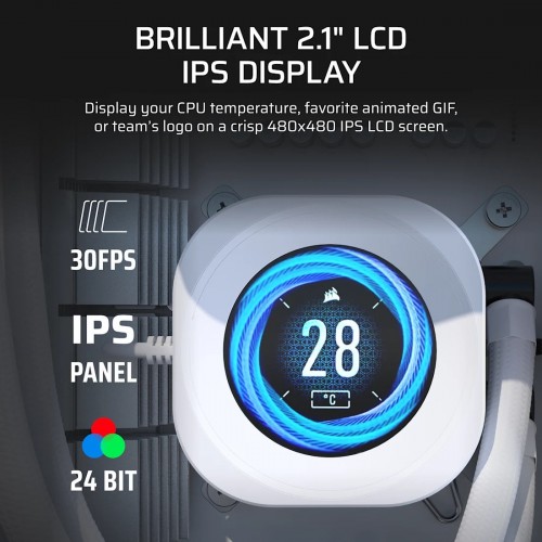 Corsair NAUTILUS 240 RS LCD White