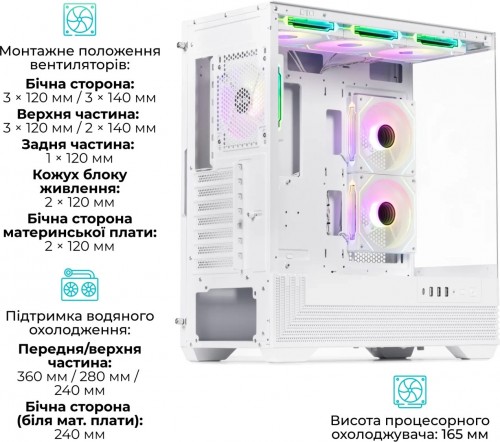 QUBE FORT ARGB White