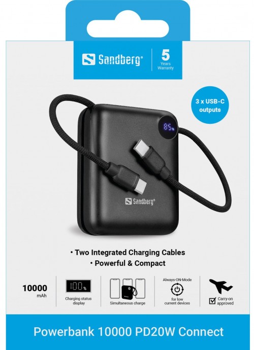 Sandberg Powerbank 10000 PD20W Connect