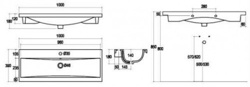 Чертеж с размерами
