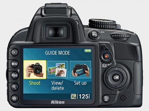 Вид сзади Nikon D3100