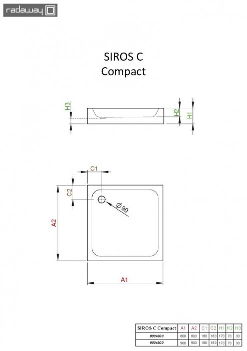 Radaway Siros C Compact