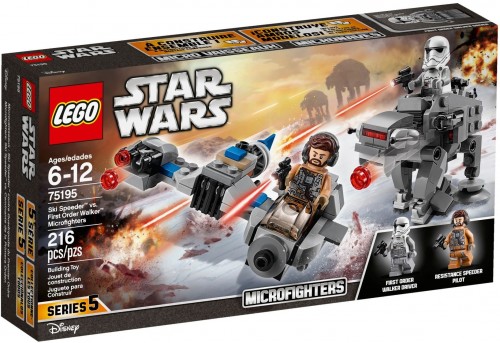 Lego Ski Speeder vs. First Order Walker Microfighters 75195