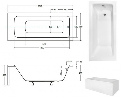 Besco Talia 140x70