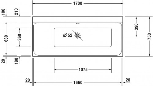 Duravit Comforts 170x75