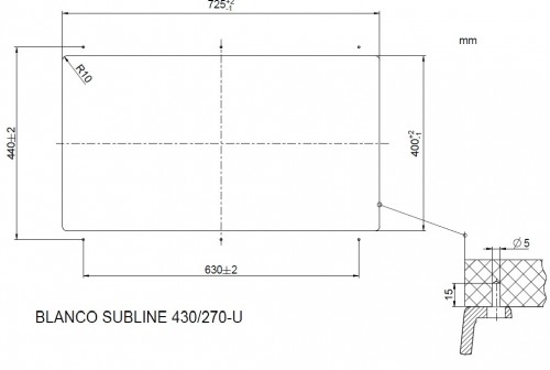 Blanco Subline 430/270-U