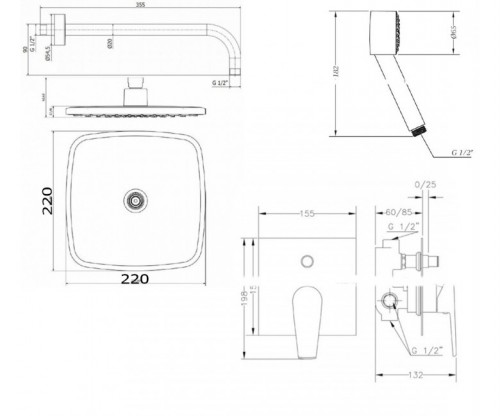 Genebre Klip 02Klip-showerset