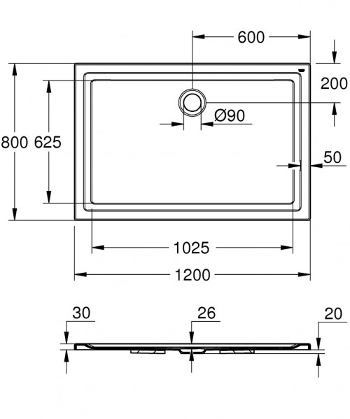 Grohe 39305 120x80