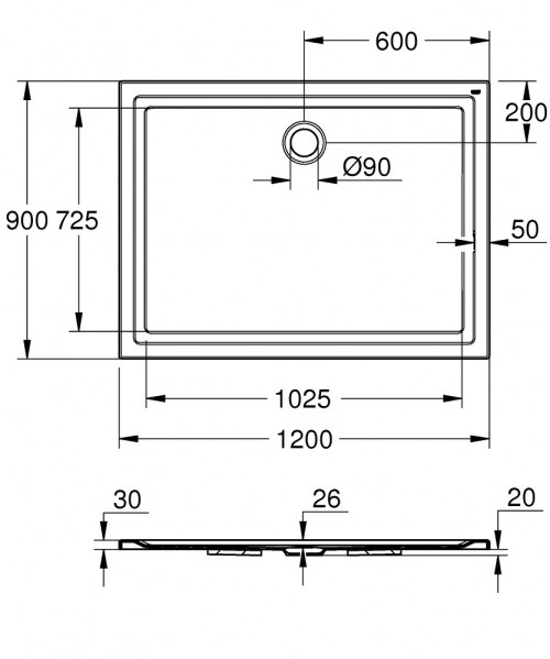 Grohe 39308 130x90