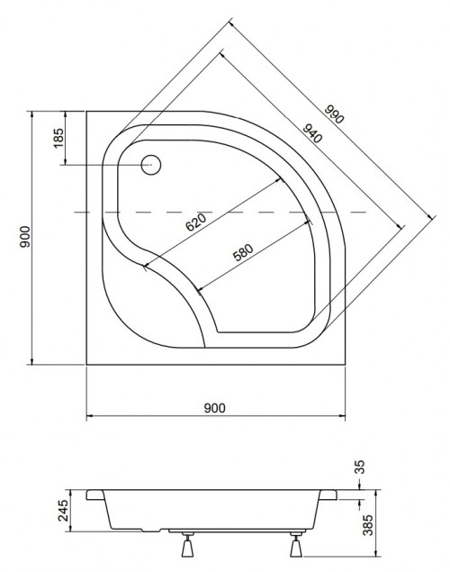 Besco Diper I 90x90