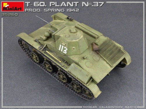 MiniArt T-60 Plant N.37 Sverdlovsk Prod. Spring 1942 (1:35)